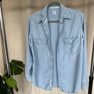 Adriano Goldschmied AG Agolde Dylan Chambray Shirt For All Curious Americans